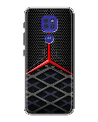 Чехол для Motorola MOTO G9 Play с картинкой «Mercedes Carbon Grid»