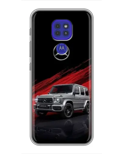 Чехол для Motorola MOTO G9 Play с картинкой «Mercedes G-Class красный»