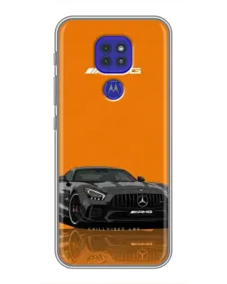 Чехол для Motorola MOTO G9 Play с картинкой «Оранжевый Mercedes AMG»