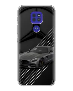 Чехол для Motorola MOTO G9 Play с картинкой «Mercedes AMG — графика»