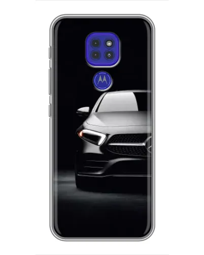 Чехол для Motorola MOTO G9 Play с картинкой «Свет фар Mercedes»