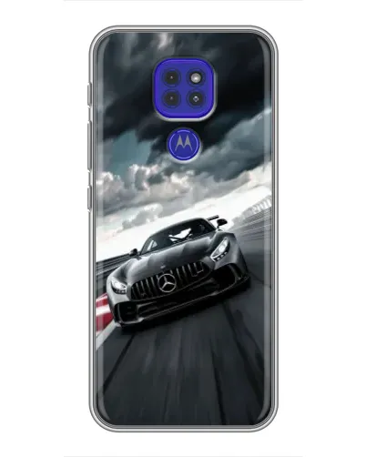 Чехол для Motorola MOTO G9 Play с картинкой «Гоночный Mercedes AMG»