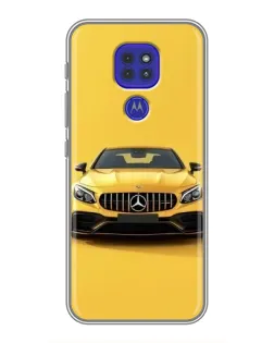 Чехол для Motorola MOTO G9 Play с картинкой «Желтый Mercedes GT»