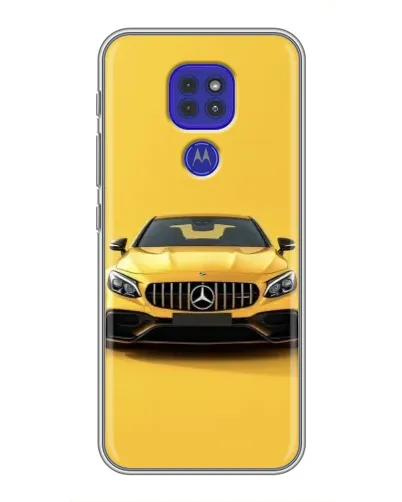 Чехол для Motorola MOTO G9 Play с картинкой «Желтый Mercedes GT»