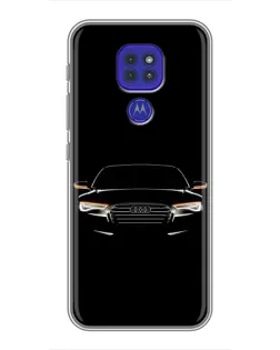Чохол для Motorola MOTO G9 Play з картинкою «Audi — нічний контур»