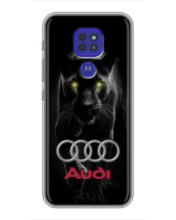 Чохол для Motorola MOTO G9 Play з картинкою «Пантера та Audi»