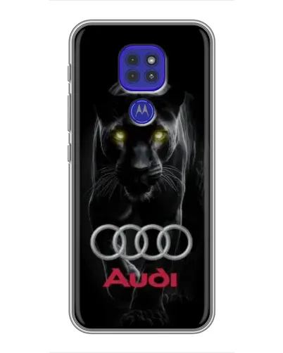 Чохол для Motorola MOTO G9 Play з картинкою «Пантера та Audi» Чохол для Motorola MOTO G9 Play з картинкою «Пантера та Audi»