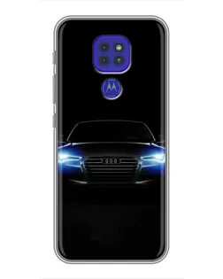 Чохол для Motorola MOTO G9 Play з картинкою «Audi в неоні»