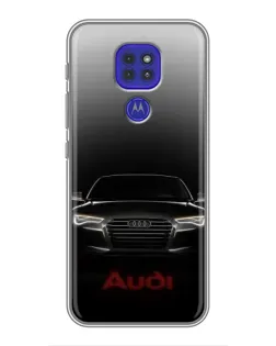 Чохол для Motorola MOTO G9 Play з картинкою «Audi — градієнтний контур»