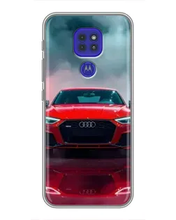 Чохол для Motorola MOTO G9 Play з картинкою «Audi RS — червоний стиль»