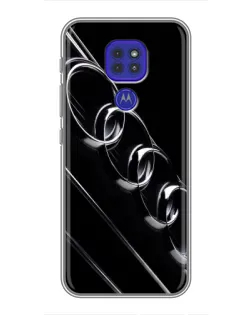Чохол для Motorola MOTO G9 Play з картинкою «Audi — абстрактні кільця»