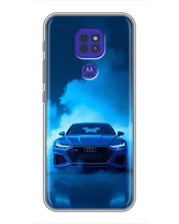 Чохол для Motorola MOTO G9 Play з картинкою «Audi — блакитна енергія»