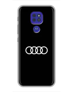 Чохол для Motorola MOTO G9 Play з картинкою «Audi White Logo»