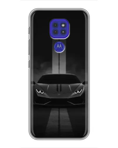 Чехол для Motorola MOTO G9 Play с картинкой «Lamborghini симметрия дорог»