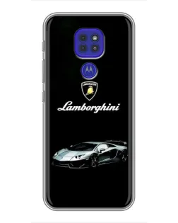 Чехол для Motorola MOTO G9 Play с картинкой «Логотип Lamborghini классика»
