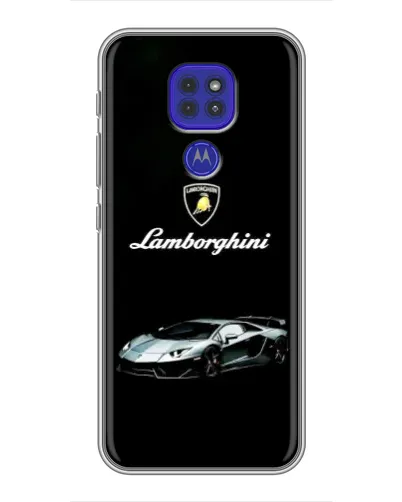 Чехол для Motorola MOTO G9 Play с картинкой «Логотип Lamborghini классика»