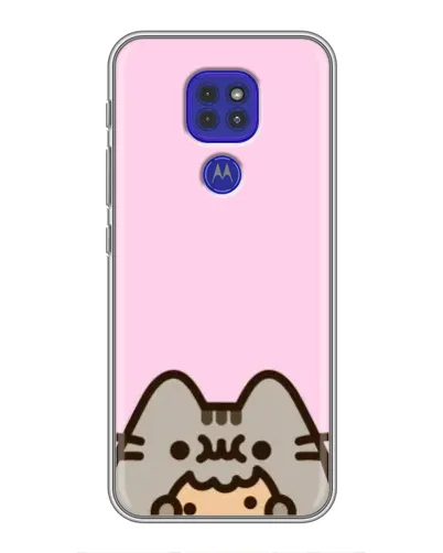 Чехол для Motorola MOTO G9 Play с картинкой «Pusheen и печенье» Чехол для Motorola MOTO G9 Play с картинкой «Pusheen и печенье»