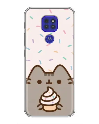 Чехол для Motorola MOTO G9 Play с картинкой «Пушин с кексом» Чехол для Motorola MOTO G9 Play с картинкой «Пушин с кексом»
