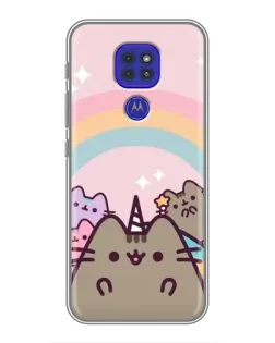 Чехол для Motorola MOTO G9 Play с картинкой «Единорог Pusheen»