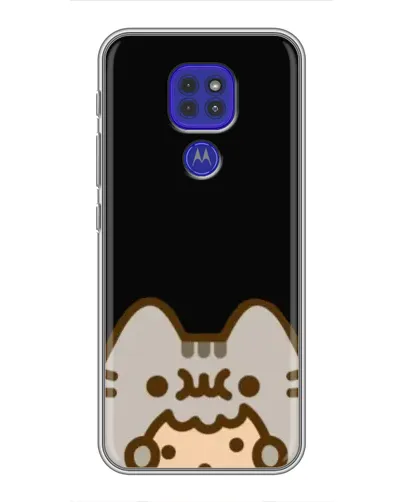 Чехол для Motorola MOTO G9 Play с картинкой «Пушин на черном» Чехол для Motorola MOTO G9 Play с картинкой «Пушин на черном»