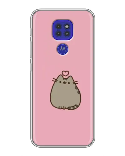 Чехол для Motorola MOTO G9 Play с картинкой «Pusheen сердце» Чехол для Motorola MOTO G9 Play с картинкой «Pusheen сердце»