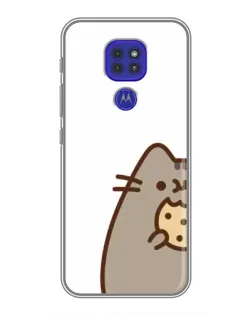 Чехол для Motorola MOTO G9 Play с картинкой «Пушин с печеньем»