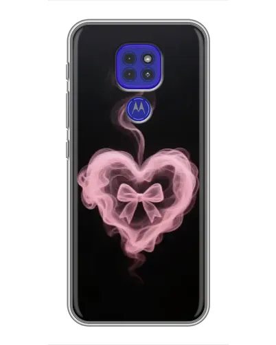 Чехол для Motorola MOTO G9 Play с картинкой «Дымчатое сердце»