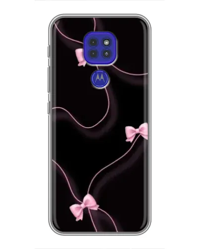 Чехол для Motorola MOTO G9 Play с картинкой «Розовые ленты»