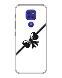 Чехол для Motorola MOTO G9 Play с картинкой «Диагональный бант»