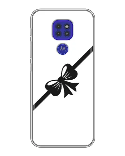 Чехол для Motorola MOTO G9 Play с картинкой «Диагональный бант»