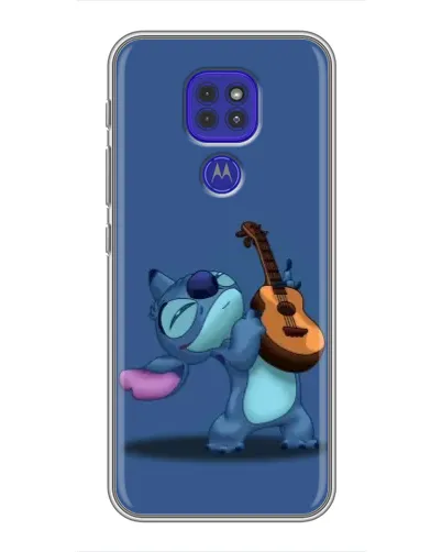 Чехол для Motorola MOTO G9 Play с картинкой «Стич с укулеле»