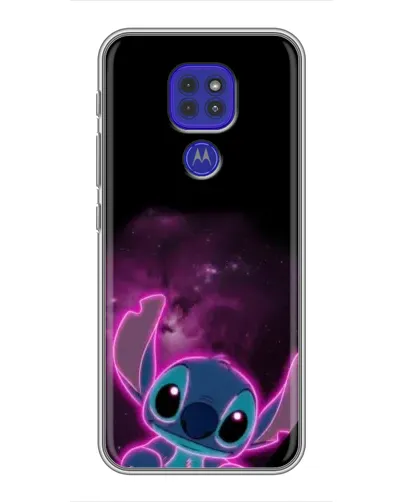 Чехол для Motorola MOTO G9 Play с картинкой «Неоновый Stitch»