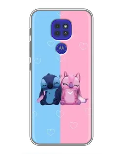 Чехол для Motorola MOTO G9 Play с картинкой «Stitch и Angel Love» Чехол для Motorola MOTO G9 Play с картинкой «Stitch и Angel Love»