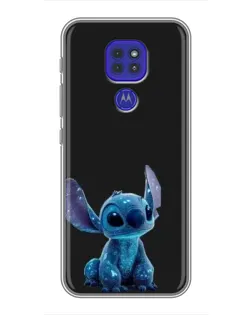 Чехол для Motorola MOTO G9 Play с картинкой «Стич на черном» Чехол для Motorola MOTO G9 Play с картинкой «Стич на черном»