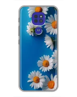 Чехол для Motorola MOTO G9 Play с картинкой «Белоснежные маргаритки»