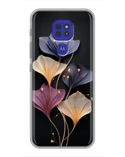 Чехол для Motorola MOTO G9 Play с картинкой «Лиловые цветы грации»
