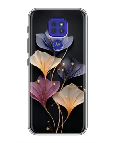 Чехол для Motorola MOTO G9 Play с картинкой «Лиловые цветы грации»