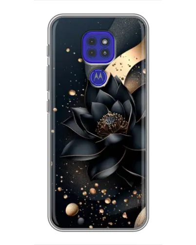 Чехол для Motorola MOTO G9 Play с картинкой «Черный лотос»