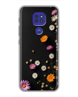 Чехол для Motorola MOTO G9 Play с картинкой «Цветочная композиция»