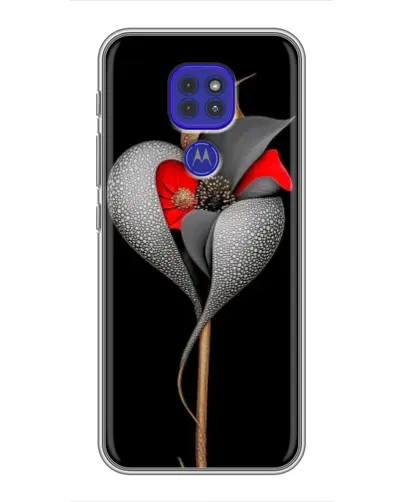 Чохол для Motorola MOTO G9 Play з картинкою «Срібна фантазійна квітка» Чохол для Motorola MOTO G9 Play з картинкою «Срібна фантазійна квітка»