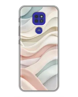 Чохол для Motorola MOTO G9 Play з картинкою «Пастельні ніжні хвилі»