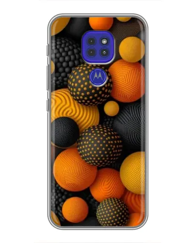 Чохол для Motorola MOTO G9 Play з картинкою «Об'ємні помаранчеві сфери» Чохол для Motorola MOTO G9 Play з картинкою «Об'ємні помаранчеві сфери»