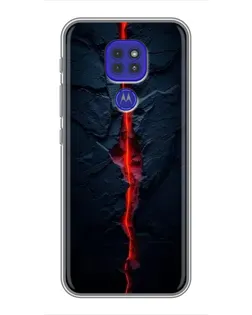 Чохол для Motorola MOTO G9 Play з картинкою «Червона лавова тріщина»