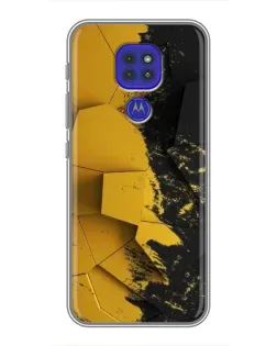 Чохол для Motorola MOTO G9 Play з картинкою «Золоті уламки геометрії»