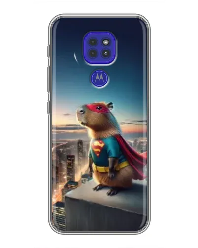 Чехол для Motorola MOTO G9 Play с картинкой «Капи-мен супергерой» Чехол для Motorola MOTO G9 Play с картинкой «Капи-мен супергерой»