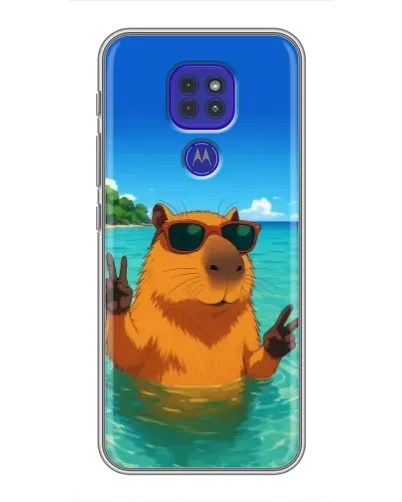 Чехол для Motorola MOTO G9 Play с картинкой «Морская капибара» Чехол для Motorola MOTO G9 Play с картинкой «Морская капибара»