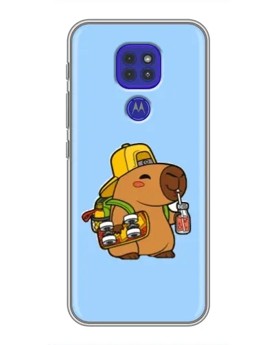 Чехол для Motorola MOTO G9 Play с картинкой «Капибара на скейте» Чехол для Motorola MOTO G9 Play с картинкой «Капибара на скейте»