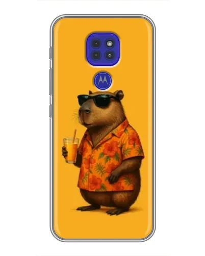 Чехол для Motorola MOTO G9 Play с картинкой «Капибара на отдыхе» Чехол для Motorola MOTO G9 Play с картинкой «Капибара на отдыхе»
