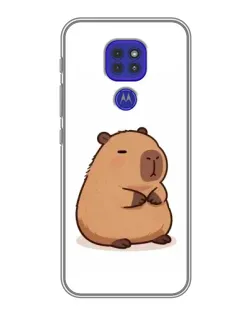 Чехол для Motorola MOTO G9 Play с картинкой «Толстенькая капибара»