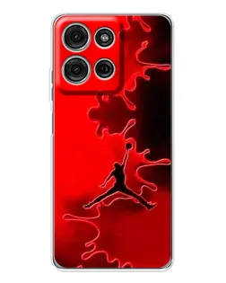 Чехол для Motorola Moto G96 5G с картинкой «Jordan Red Smoke»
